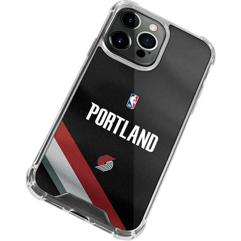 NBA Portland Trail Blazers Jersey iPhone 14 Pro Clear Case